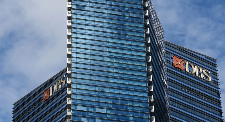 DBS building in the Marina Bay Financial Centre in Singapore on June 19, 2020.