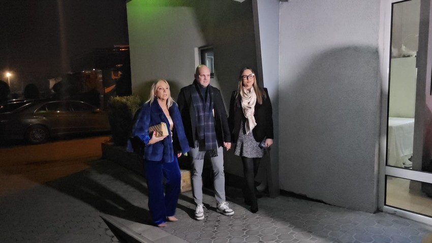 Mihajlo Šaulić sa majkom i ženom