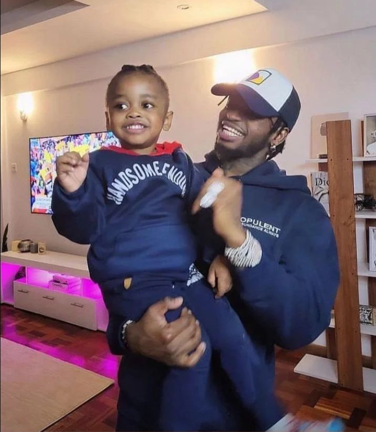 Diamond and his son Naseeb Junior