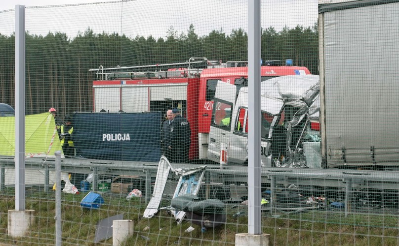 Wypadek na drodze ekspresowej S3 w kierunku Świebodzina