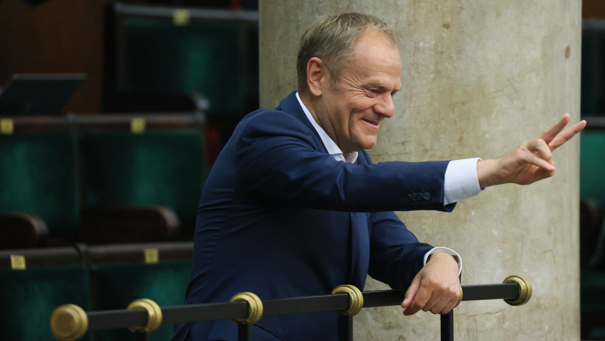 Donald Tusk na sali obrad Sejmu. 26.05.2023 r.