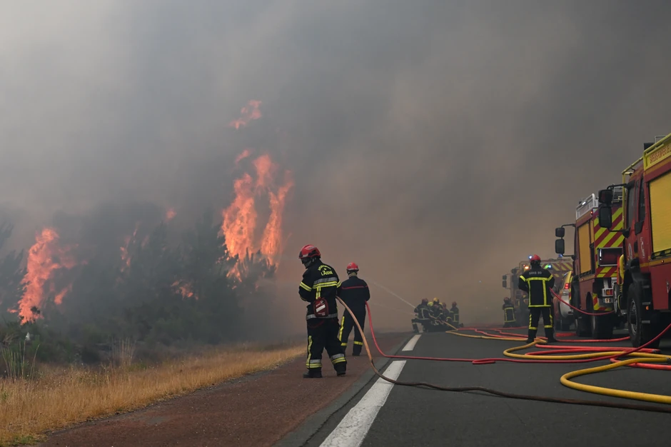 Požar kod Lakanoa na jugozapadu Francuske 25. jula