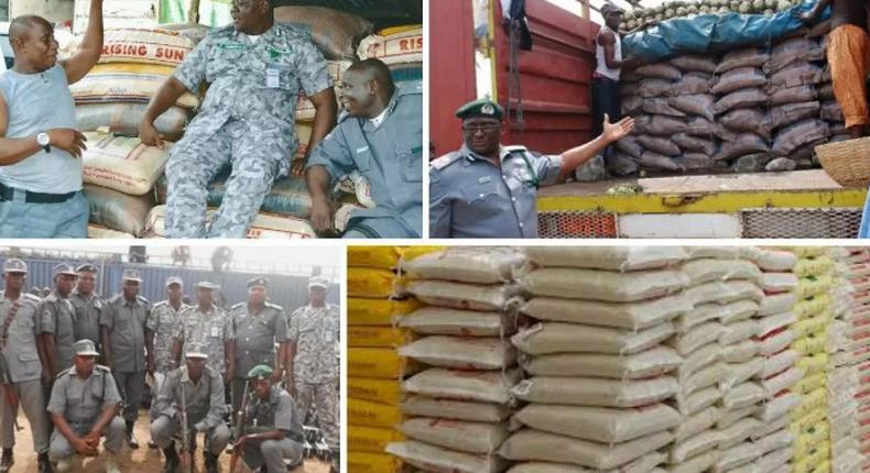 Customs raid Sango Ota market