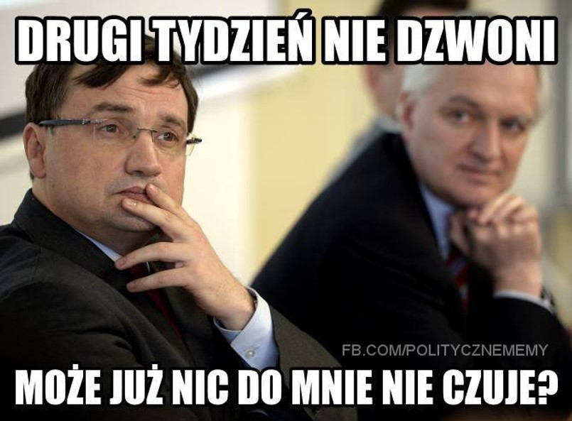 Ziobro tęskni za Kaczyńskim, a Boni ucieka przed Korwin-Mikkem [MEMY]