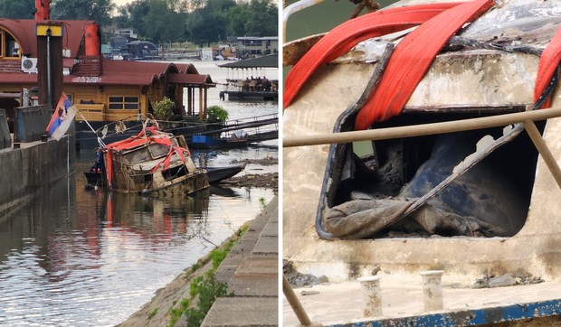 Izvučeni čamac sa dna Save/Ilustracija