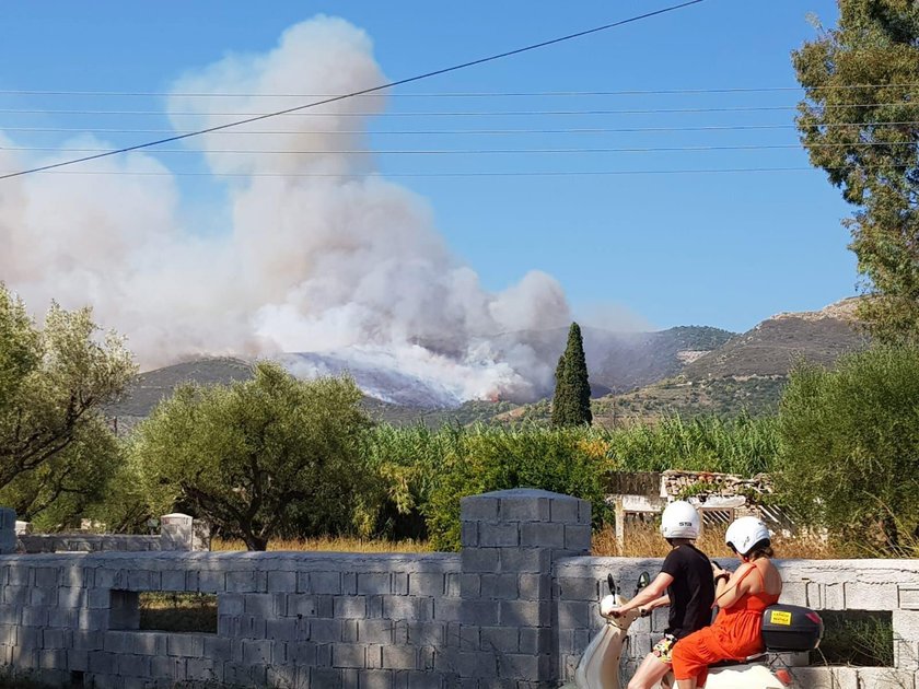 Pożar na greckiej wyspie Zakynthos. Ewakuowano turystów