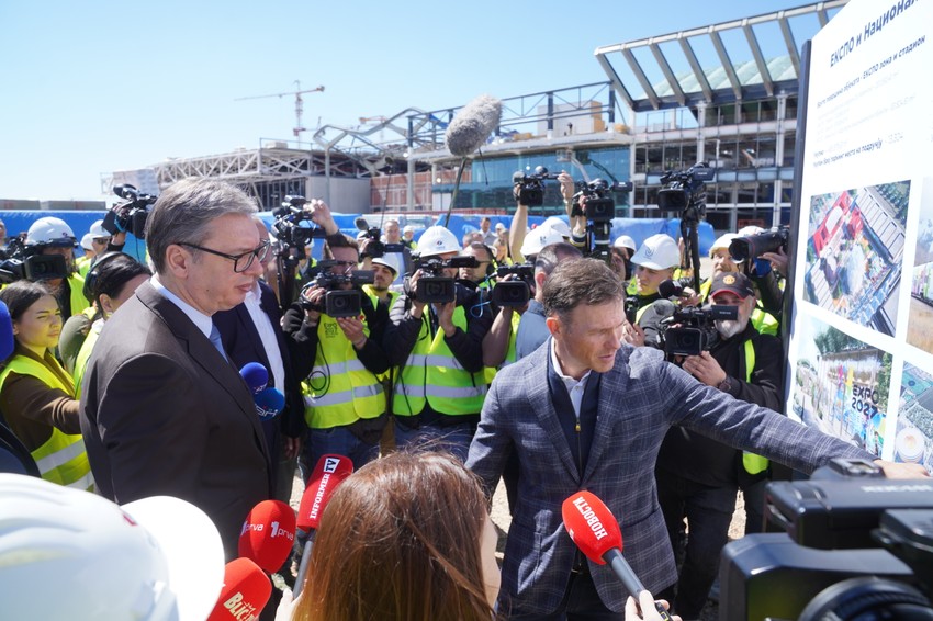 Aleksandar Vučić obilazi radove u okviru Ekspo projekta 