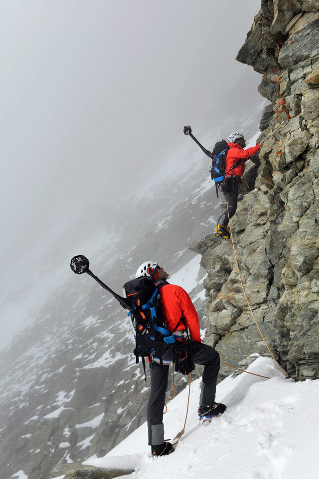 Stephan Siegrist i David Fassel na Matterhornie
