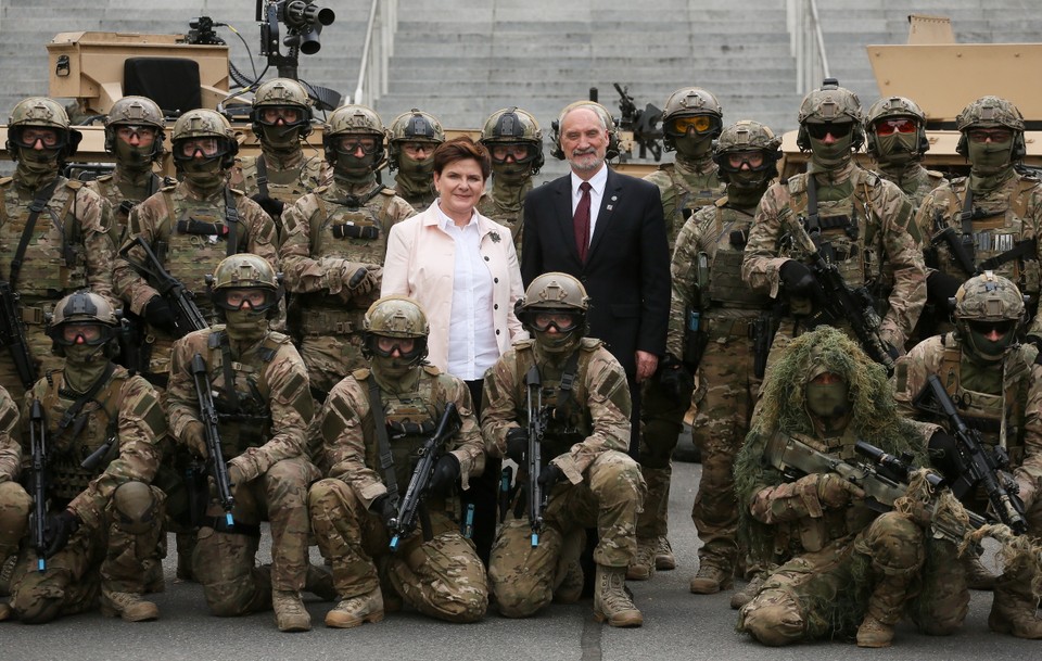 WARSZAWA SZCZYT NATO STADION PGE NARODOWY PRZYGOTOWANIA (Beata Szydło, Antoni Macierewicz)