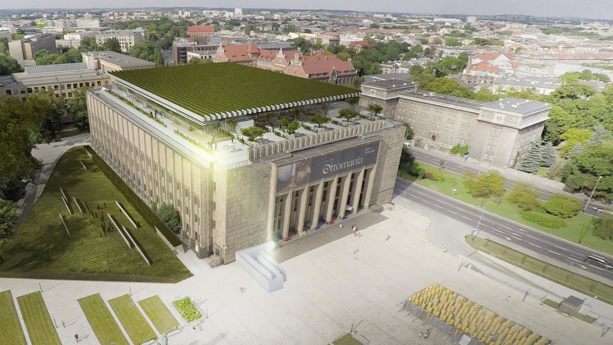 Gmach Główny MNK jest jedną z "ikon" modernistycznego Krakowa, lecz wymaga dostosowania wnętrz do standardów architektonicznych i funkcjonalnych światowego muzealnictwa. Dlatego 27 marca 2015 roku został ogłoszony międzynarodowy konkurs na opracowanie koncepcji architektonicznej przebudowy, rozbudowy i/lub nadbudowy Gmachu, zorganizowany przez Muzeum Narodowe w Krakowie przy udziale Stowarzyszenia Architektów Polskich Oddział Kraków. Publiczne ogłoszenie wyników nastąpiło 16 października 2015 roku o godz. 12.00.