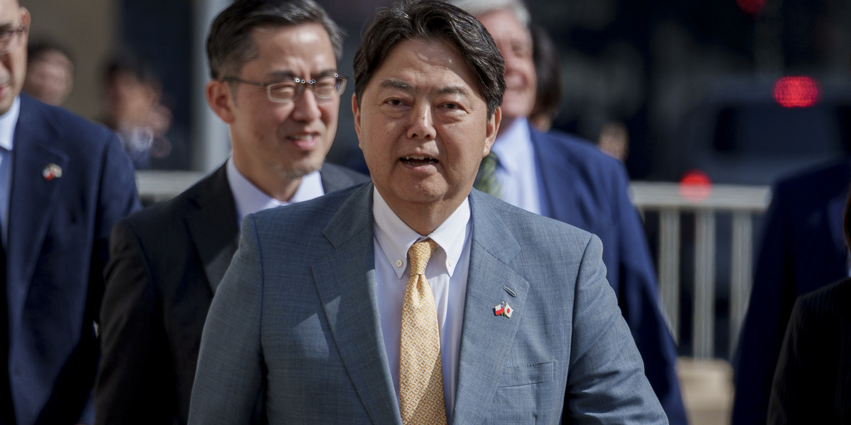 Minister spraw zagranicznych Japonii Yoshimasa Hayashi.