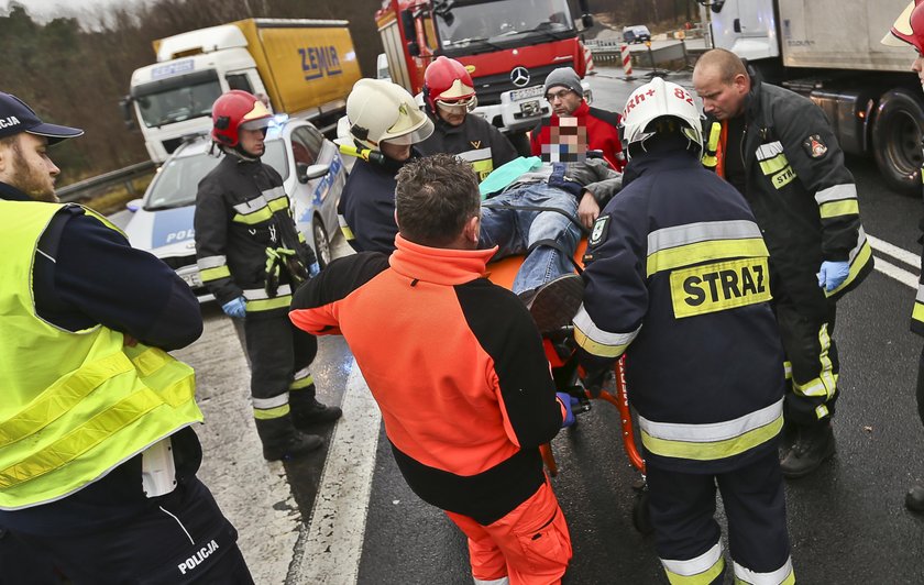 Groźny wypadek pod Zieloną Górą