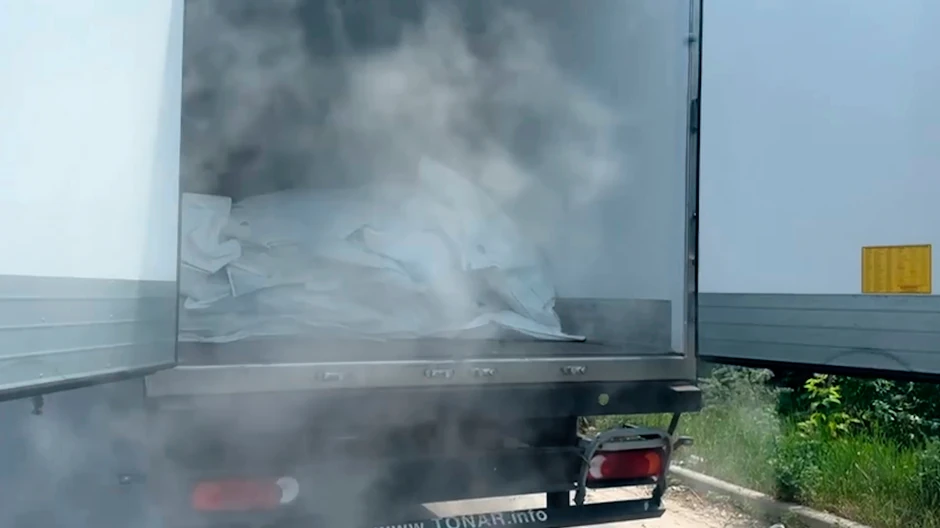 Tela poginulih ukrajinskih vojnika u ruskim kamionima