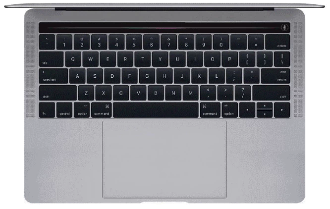 Siri nad klawiaturą MacBooka Pro