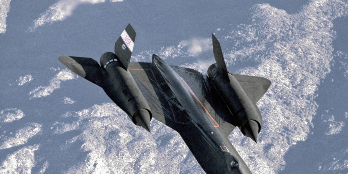 The SR-71 Blackbird.