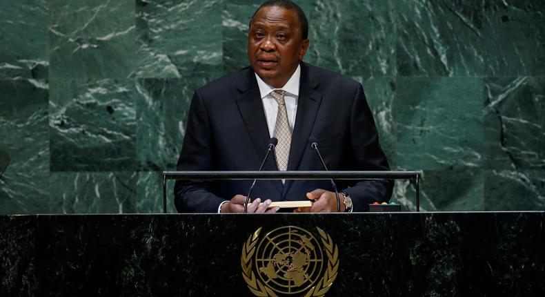 Kenya's President Uhuru Kenyatta addresses the 73rd session of the United Nations General Assembly at U.N. headquarters in New York, U.S., September 26, 2018.