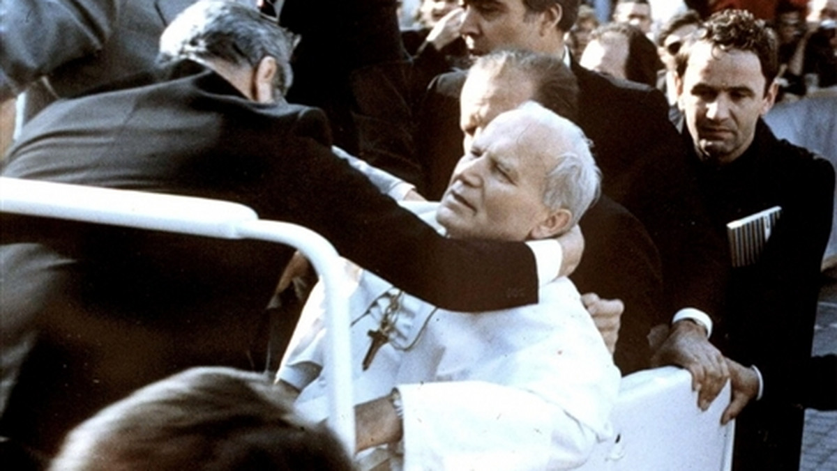 Zamach na Jana Pawła II 13 maja 1981 r., fot. AFP