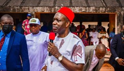 Soludo commiserates with victims of Kano street fire in  Onitsha 