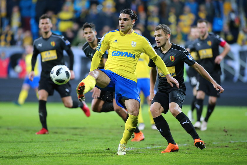 17.04.2018 ARKA GDYNIA - KORONA KIELCE 1/2 FINALU PUCHAR POLSKI REWANZ PILKA NOZNA