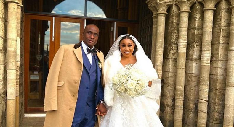 Check out how Rita Dominic and her husband looked at their traditional wedding.