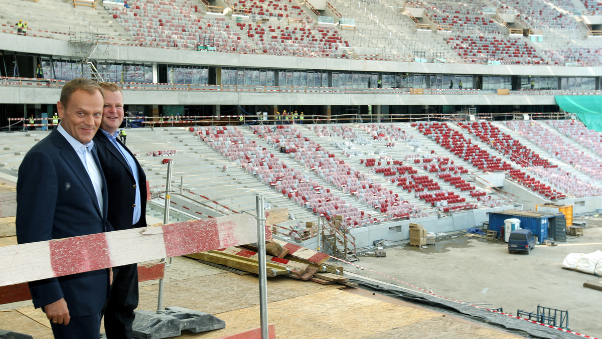 Premier z wizytą na Stadionie Narodowym
