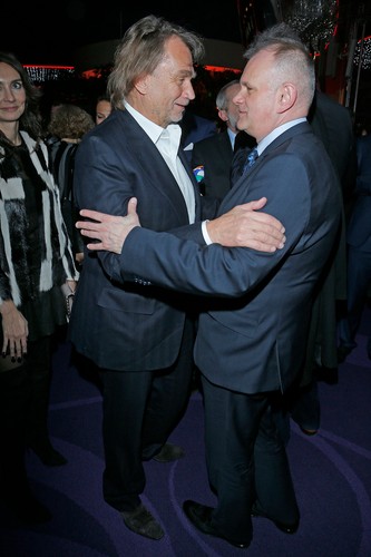 Jan Kulczyk i Sławomir Zieliński na premierze filmu 'Jack Strong'