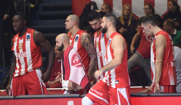 Košarkaši Zvezde posle poraza od Monaka