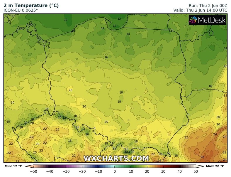 Temperatura tylko miejscami przekroczy 20 st. C