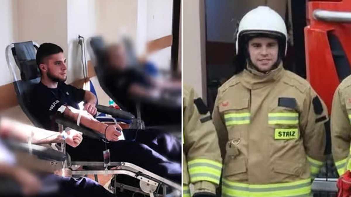 Pijany kierowca wjechał w policjanta i strażaka. 24-letni Kacper walczy o życie