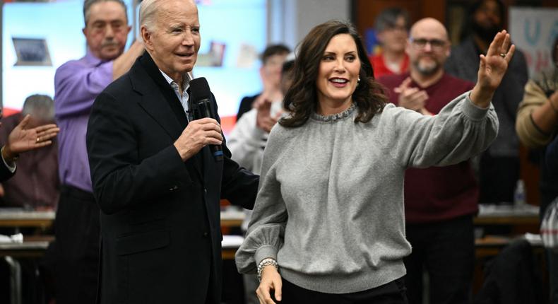 Michigan Gov. Gretchen Whitmer says she would not replace Biden on the 2024 ticket.Mandel Ngan, AFP/Getty Images