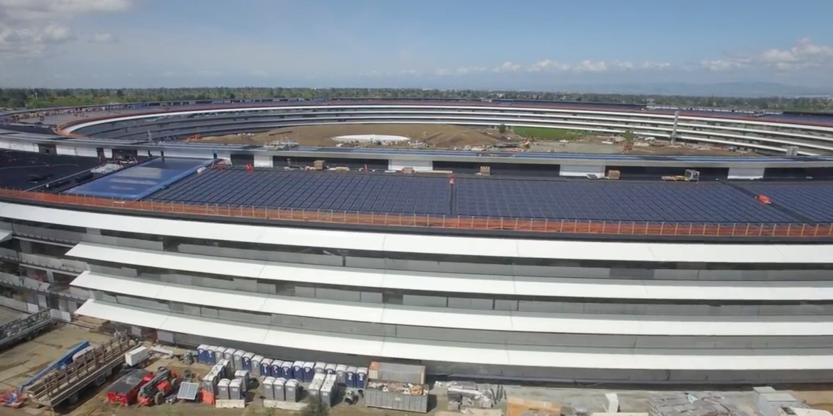 Apple Park 2 - nowa siedziba Apple. Koszt tej inwestycji to ok. 5 mld dol.