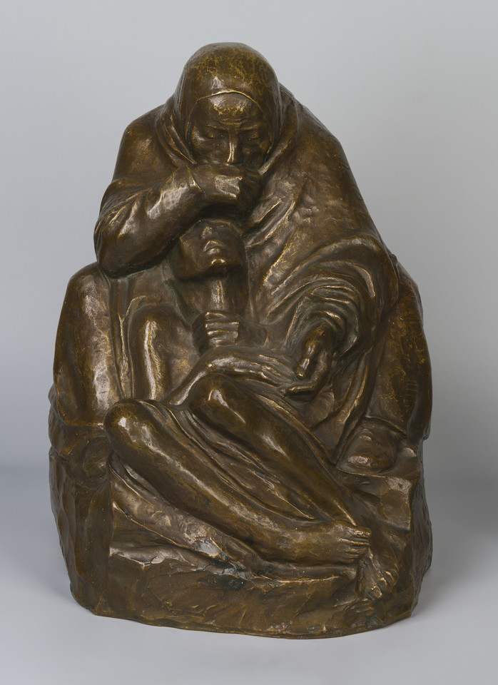 Käthe Kollwitz, Pietà, 1937-38, brąz, Muzeum Sztuki w Łodzi 