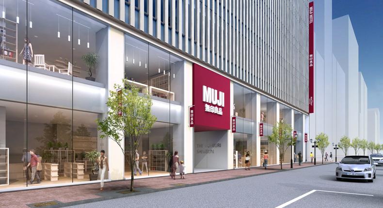 The planned exterior of Muji's new hotels.