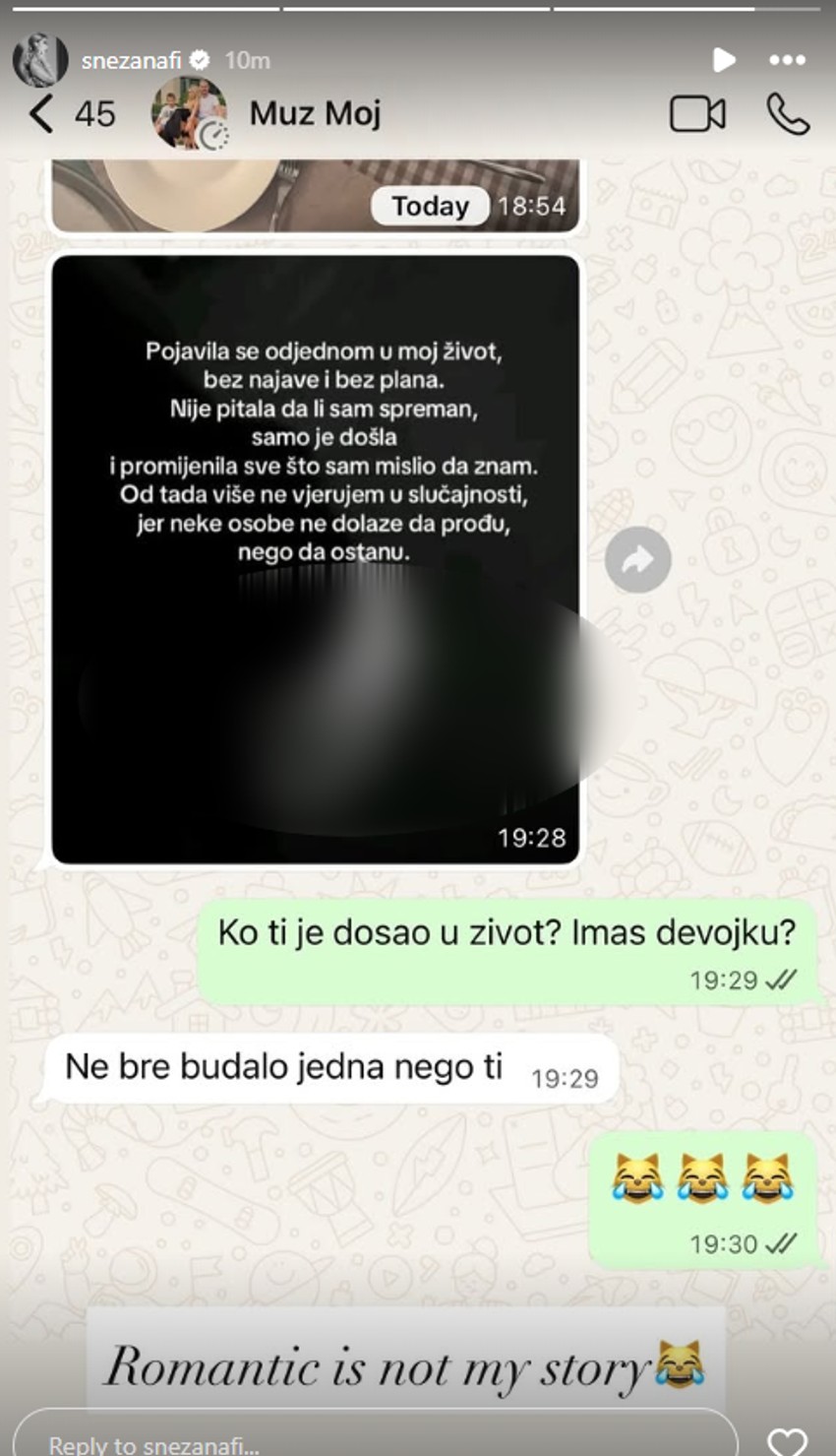 Snežana pokazala prepisku sa Milanom