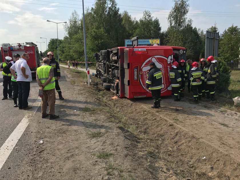 Wypadek Polskiego Busa na Podkarpaciu. Wielu rannych