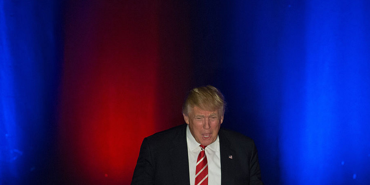 Republican presidential candidate Donald Trump in Atlanta.
