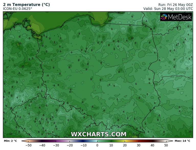 Noc zapowiada się zimno