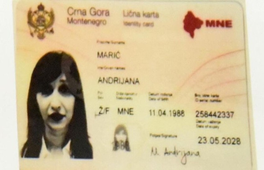 Fotografija falsifikovane lične karte  