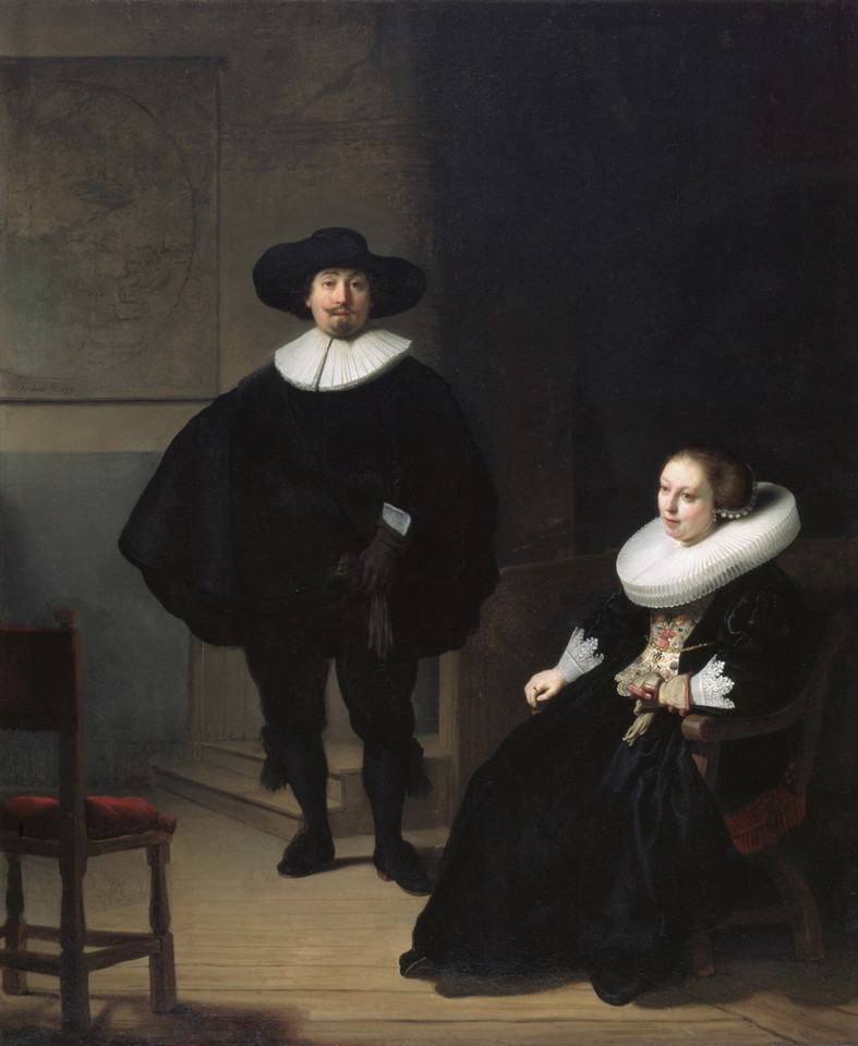 "Dama i pan w czerni" (1633)