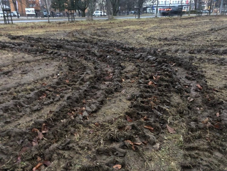 Zniszczona Rówień Krupowa po "Sylwestrze Marzeń"