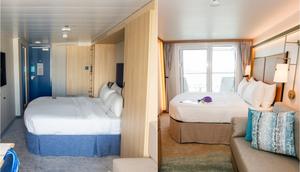 My balcony cabin on Wonder of the Seas (left) and Icon of the Seas (right) have a $130-per-person-per-day difference in 2024. The cheaper one was my favorite.Brittany Chang/Business Insider