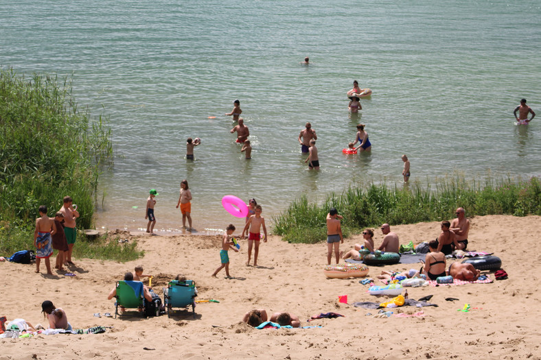 Plaża Patelnia nad jezioro Białym k. Augustowa
