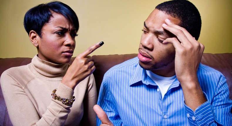 Angry couple for illustrative purposes (Ebony Magazine)