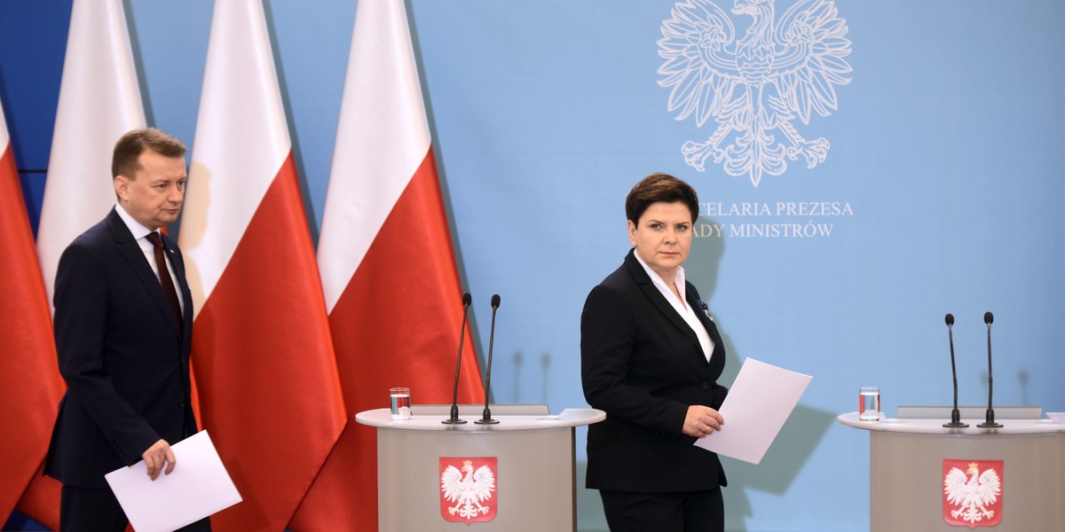 Beata Szydło i Mariusz Błaszczak