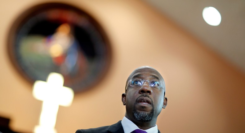 Raphael Warnock is photographed at Ebenezer Baptist Church in Atlanta, Ga., where he serves as senior pastor.AP Photo/David Goldman