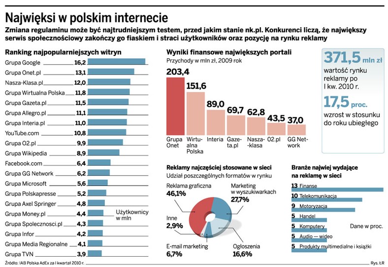 Najwięksi w polskim internecie