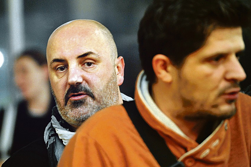 Kokan Mladenović i glumac Milovan Filipović