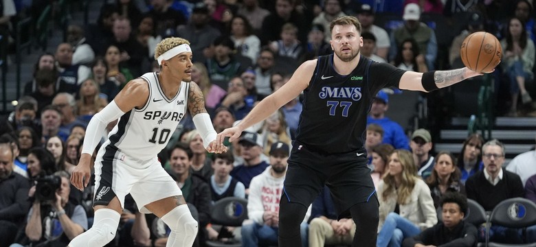 Liga NBA. Sochana nie zatrzymał Doncica. Spurs przegrali z Mavericks [WIDEO]