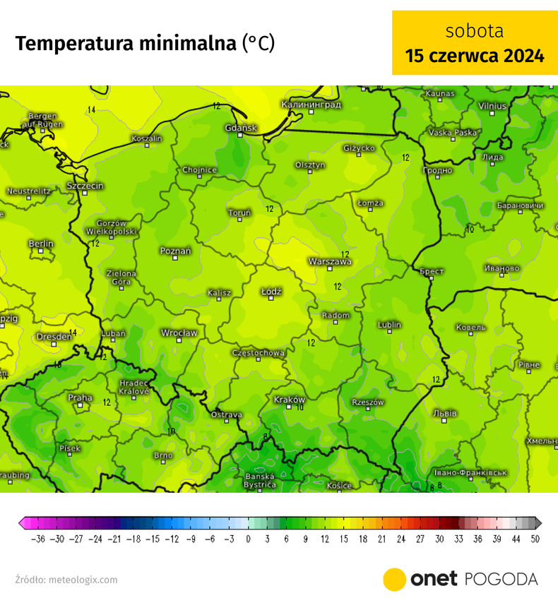 W nocy będzie rześko, miejscami mniej niż 10 st. C