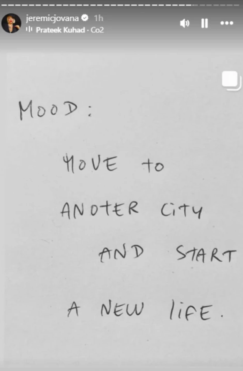 Objava Jovane Jeremić